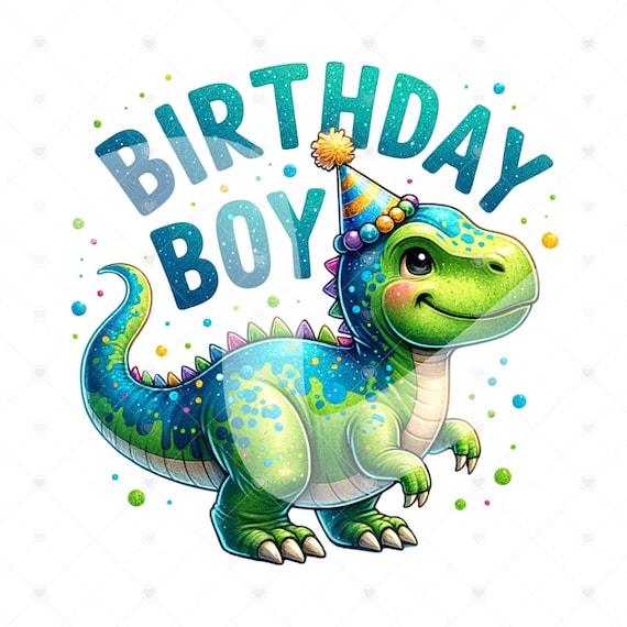 Birthday Boy PNG, Dinosaur Birthday Shirt Sublimation Design, Birthday Party Png, Birthday Boy Clipart, Sublimate Designs Download, Dino Png