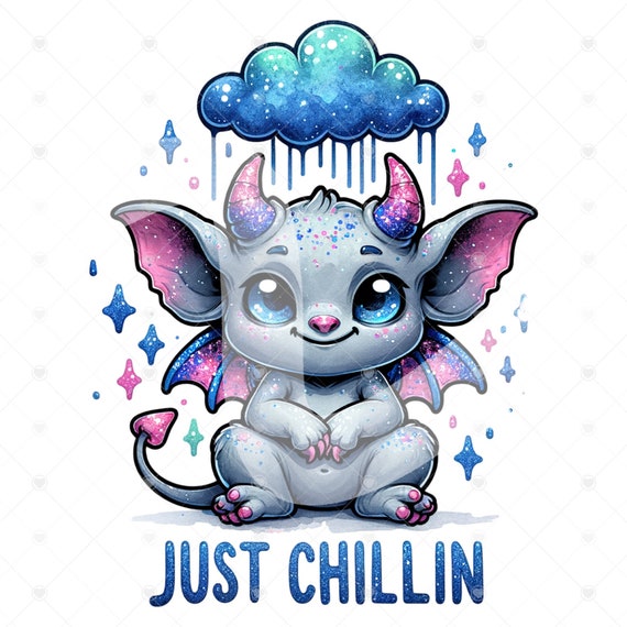 Cute Gargoyle PNG, Funny Gargoyle Just Chillin Clipart, Spooky Png Sublimation Design, Gargoyle Statue DTF, Gargoyle Tshirt Digital Download