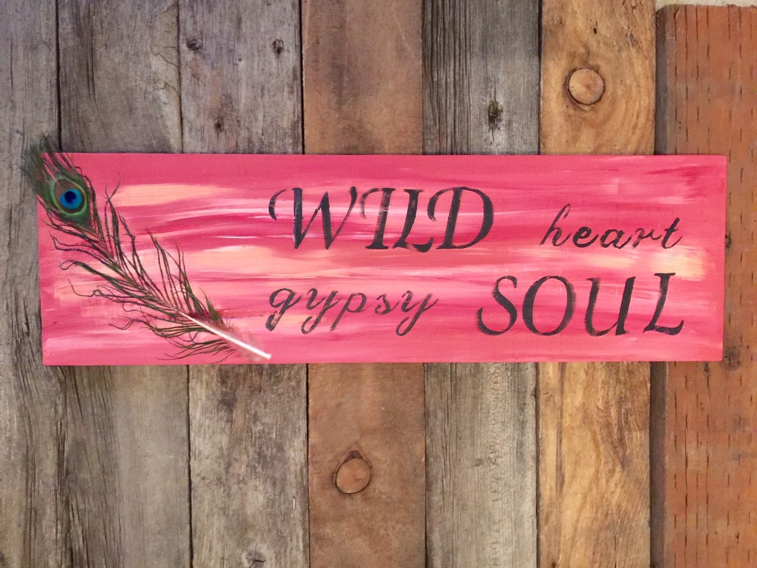 Made To Order Wild heart gypsy soul Wild signGypsy Etsy