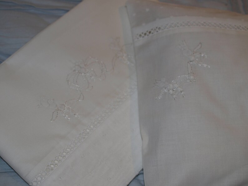 Beautiful Hand Made Hand Embroidered Baby Sheet Set Etsy