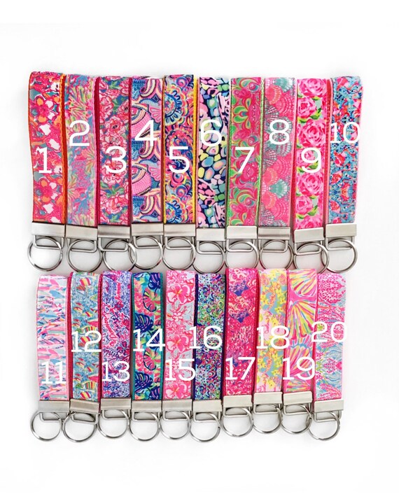 wristlet key fob lilly pulitzer