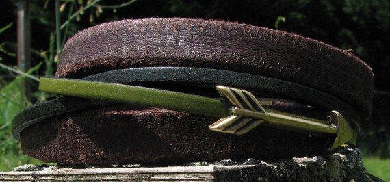 Arizona Leather Bracelet with Magnetic Antique Copper Clasp