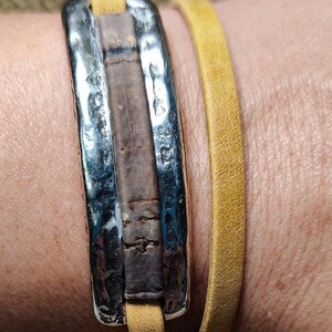 Cork and Leather Wrap Bracelet | Magnetic Clasp
