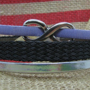 Infinity Cuff Bracelet with Magnetic Clasp