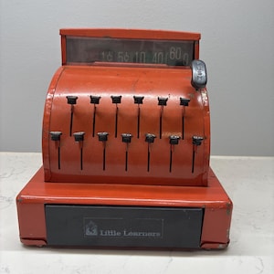 Vintage Metal Toy Cash Register - Etsy