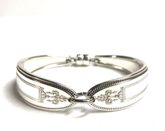 Spoon Bracelet, Grosvenor bracelet, silverware bracelet, spoon jewelry, silverware jewelry, flatware bracelet, 1921 bracelet