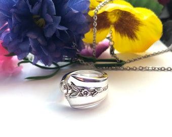 Besteck Löffel Ring: Vintage Floral Ring
