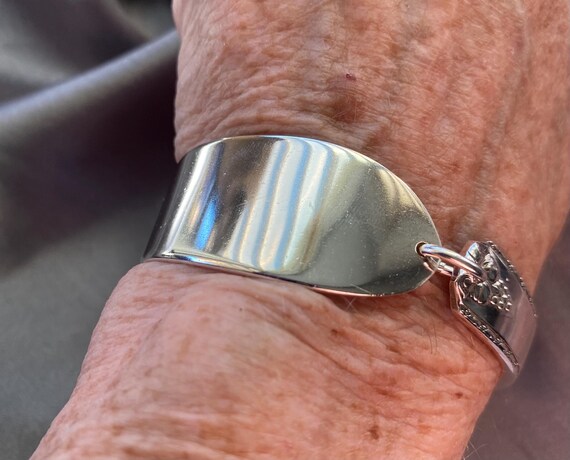 Vintage Silver Plated Butter Knife Bracelet: Handmade Spoon