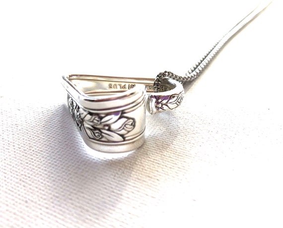 I Love You Soldered Heart Friend Gift Silverware Jewelry Heart Necklace Spoon Heart Jewelry Valentine/'s Day Gifts For Her