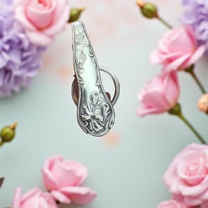 Silverware Floral Purse Hook Keychain| spoon handle  Keychain | Purse hook | key fob| Key finder. key chain finder, eye glass hook