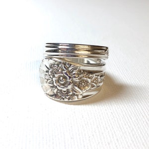 Spoon ring, Jubilee silverware ring, spoon jewelry, Jubilee 1953, Jubilee silverware, Boho ring, vintage ring,  Jubilee spiral spoon ring