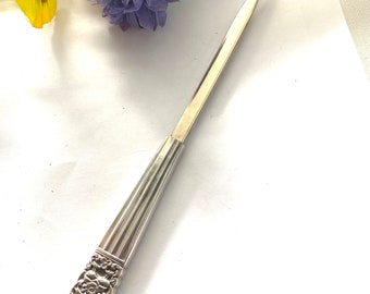 Vintage letter opener, silverware letter opener, knife handle letter opener. Coronation silverplate