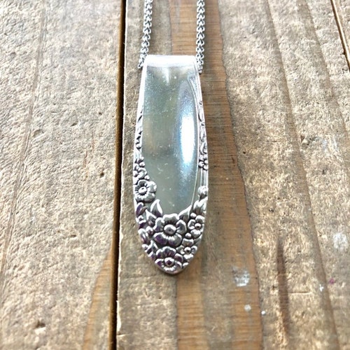 Vintage Spoon Necklace Spoon Pendant 'plantation' Etsy