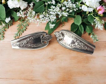 Vintage Spoon Hair Barrette: Handmade Silverware Barrette  display picture 2