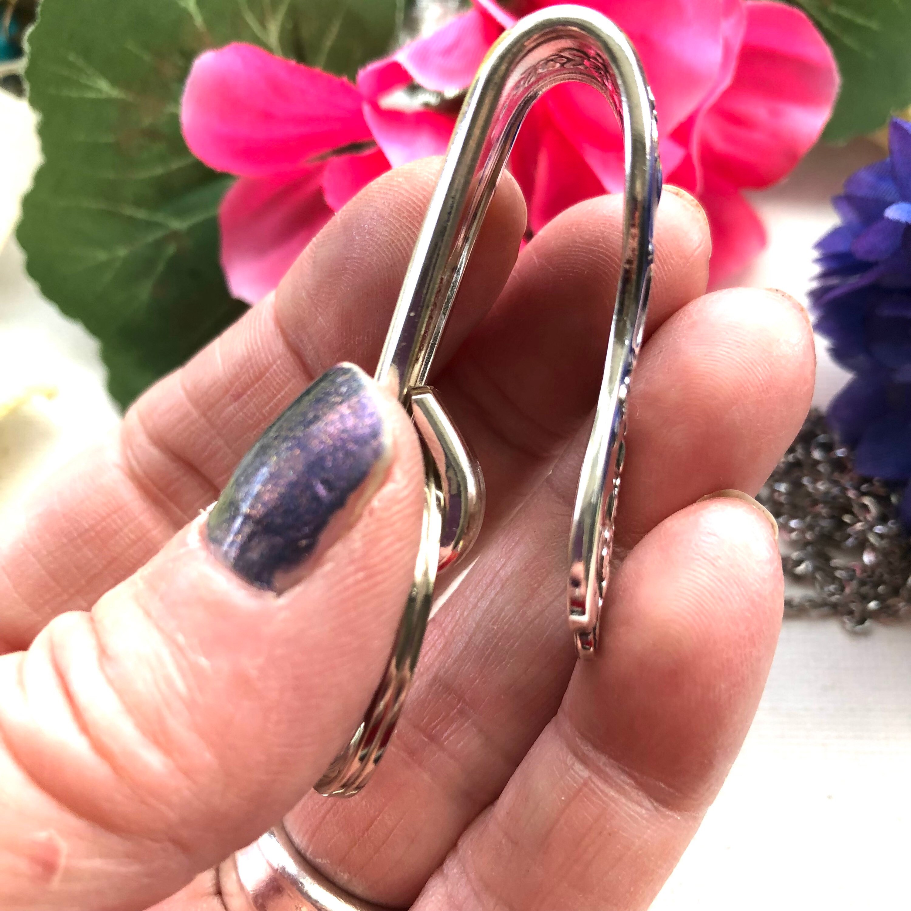 Magnolia Purse Clip Keychainspoon Handle Keychain Purse Hook