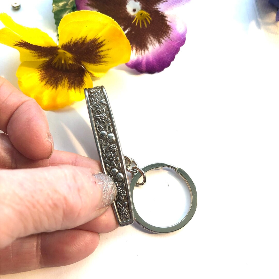 Purse Hook Keychain Spoon Handle Keychain Purse Hook Etsy