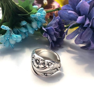 Vintage Silber Löffel Ring: Abendstern Ring aus Silber