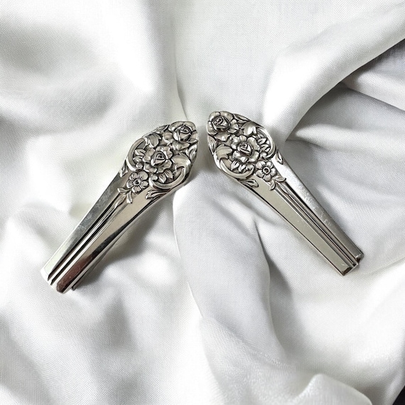 Silverware Spoon Hair Clips: Vintage Style Barrettes, Set of  display picture 1
