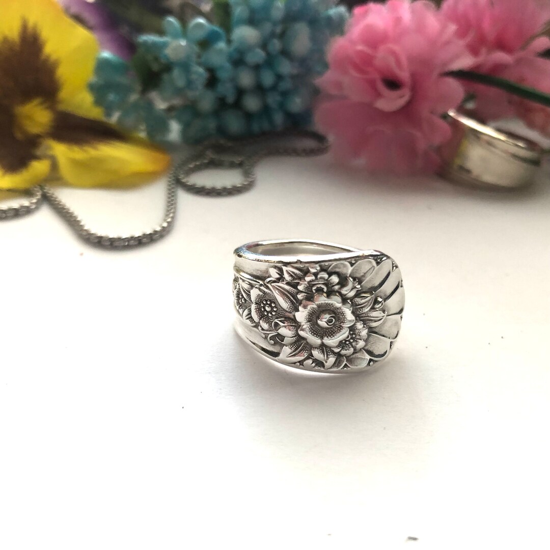 Spoon Ring, Jubilee Silverware Ring, Spoon Jewelry, Jubilee 1953 ...