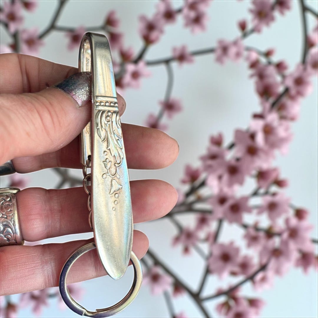 Repurposed Spoon Purse Clip Keychain: Key Finder, Handmade, Key Ring - Etsy
