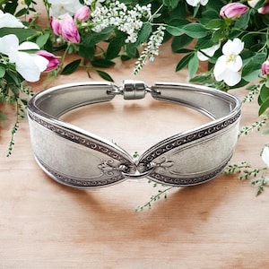 Spoon Bracelet | Vintage Flatware bracelet| Silver Bracelet | Unique | spoon jewelry, silverware jewelry, silverware bracelet,bracelet spoon