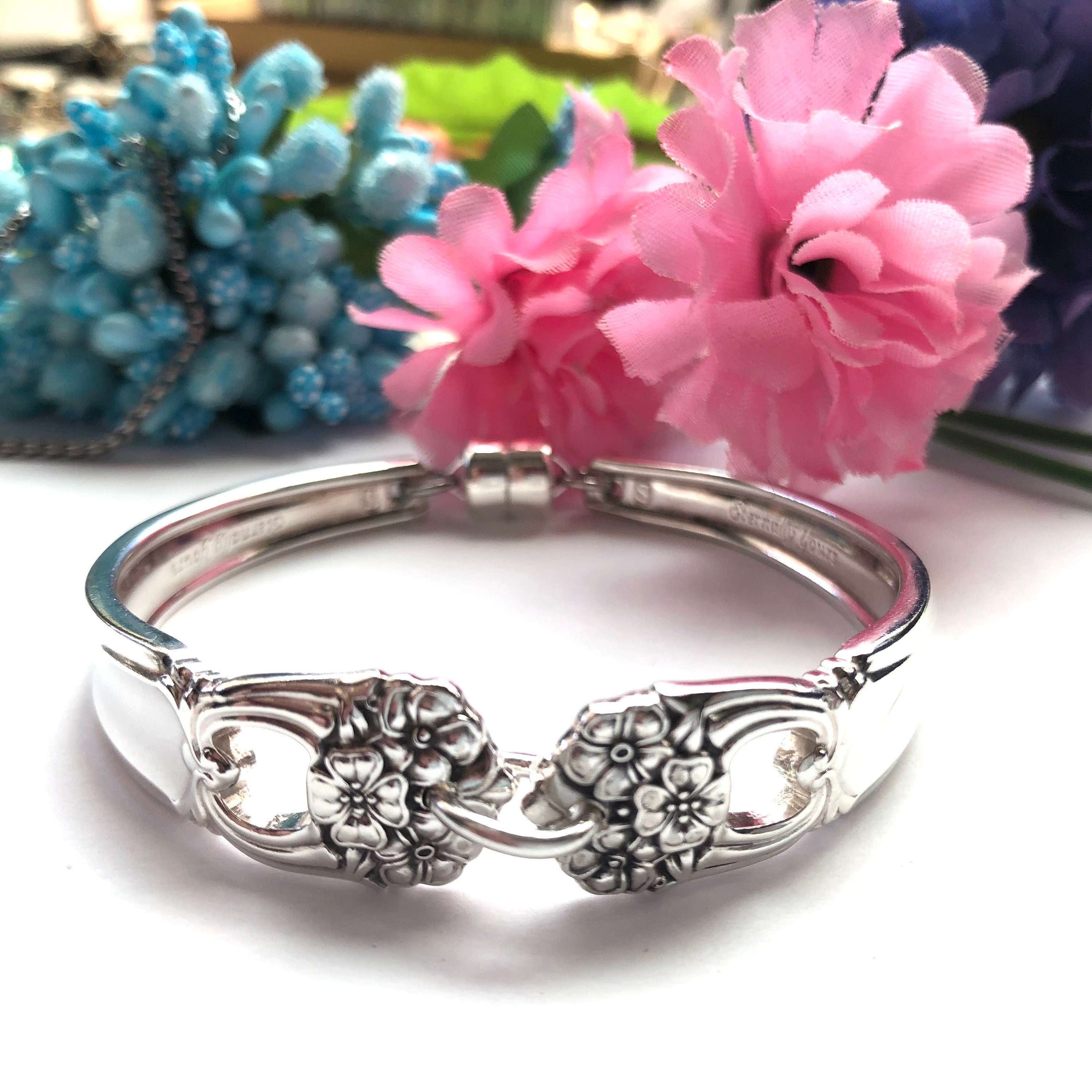 Eternally yours Spoon Bracelet | Vintage Flatware bracelet| spoon  Bracelet |  spoon jewelry, silverware jewelry, silverware bracelet