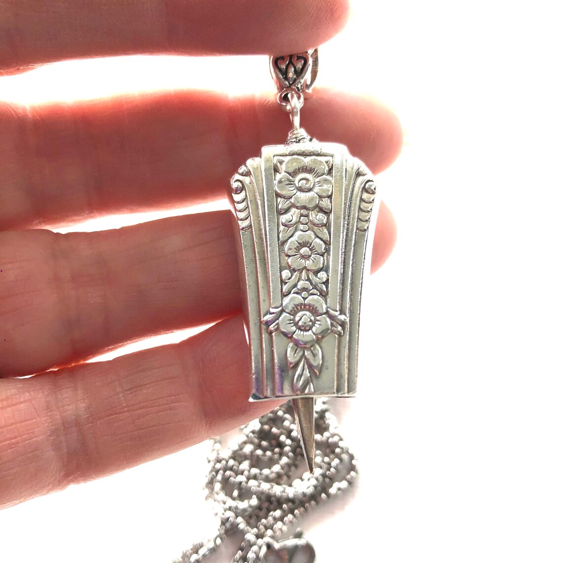 Angel Bell Pendant Necklace Fortune 1939 Bell Necklace Etsy