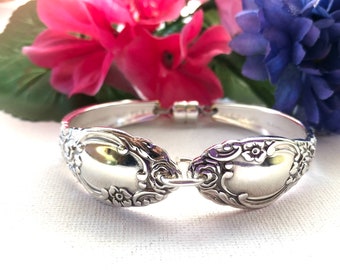 Ballad Spoon Bracelet: Vintage Silver Plated Silverware Jewelry