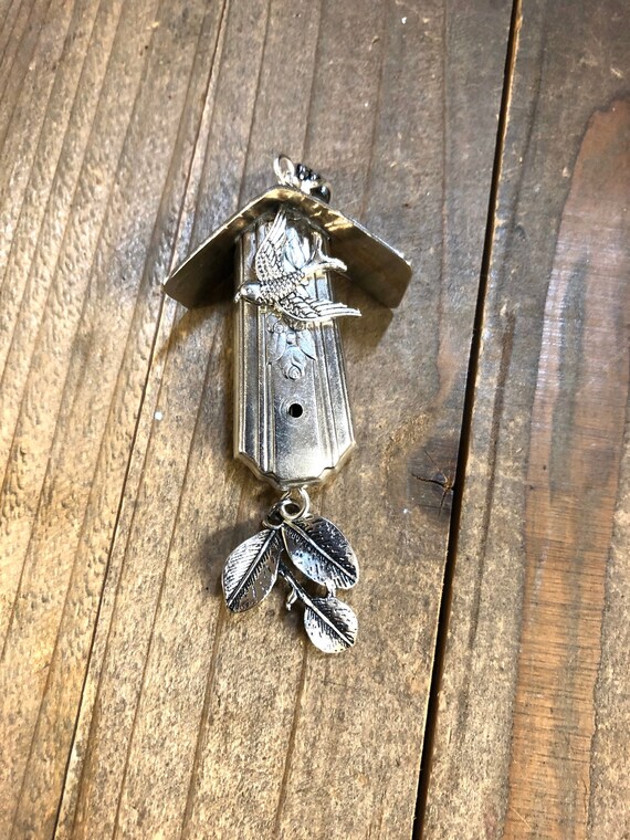 Silverware Birdhouse Pendant Necklace Handmade Birdhouse Etsy