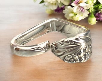 Floating Heart Spoon Pendant: Upcycled Silverware Necklace