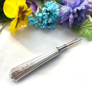 Seam ripper, silverware seam ripper, gift for sewer, vintage seam ripper, quilters gift, seamstress gift, unique seam ripper, Rosalie silver