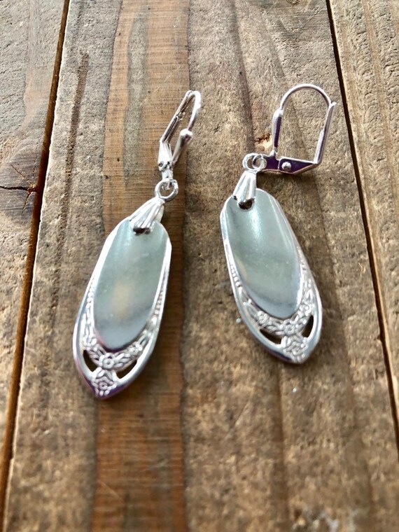 Lovelace Spoon Earrings Silverware Earrings Spoon Jewelry Etsy