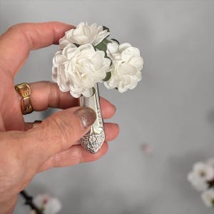 Clip de ventilation plaqué argent, diffuseur d'aromathérapie vintage à manche de couteau