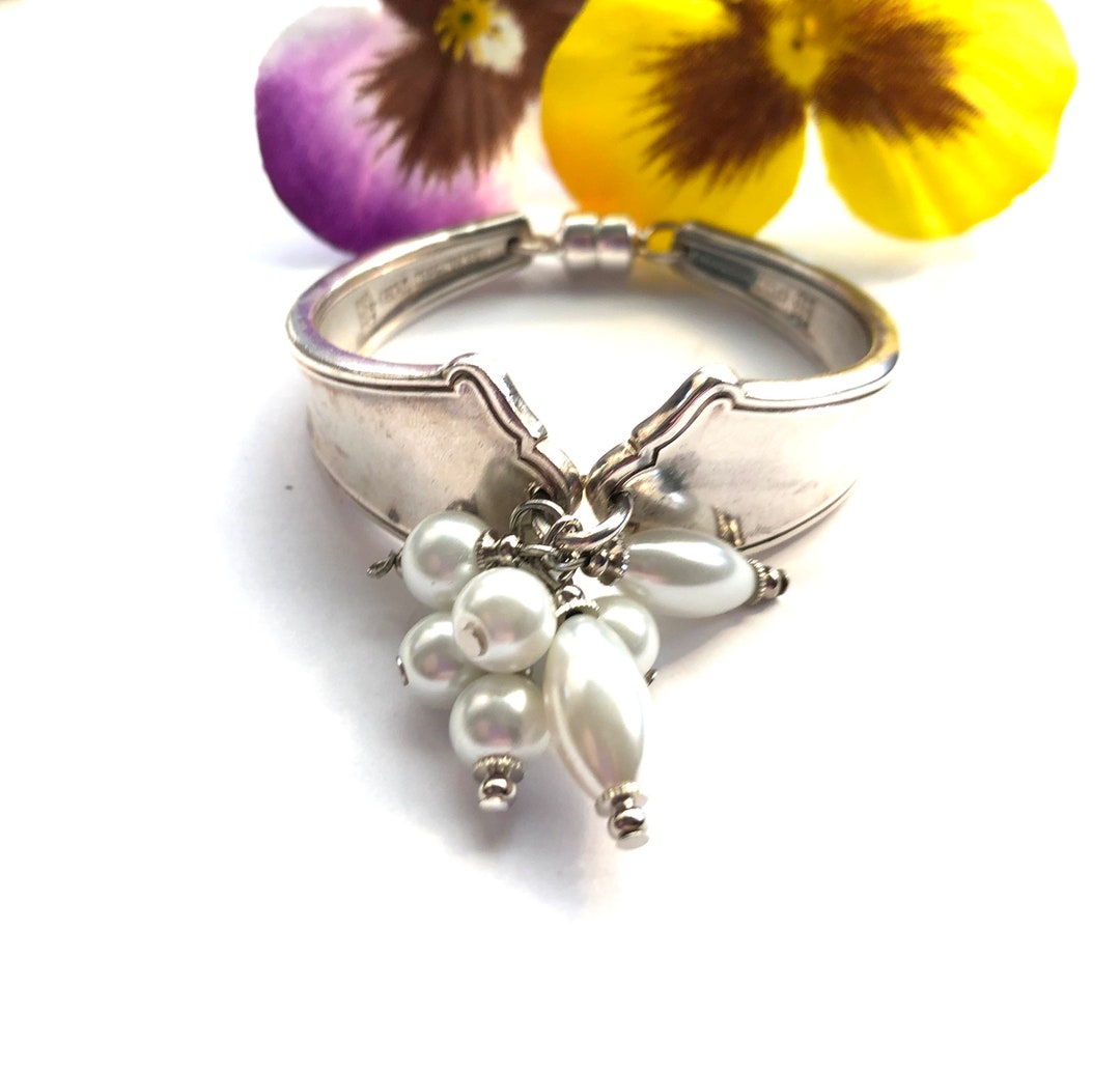 Spoon Bracelet Vintage Spoon Bracelet Silver Bracelet Etsy