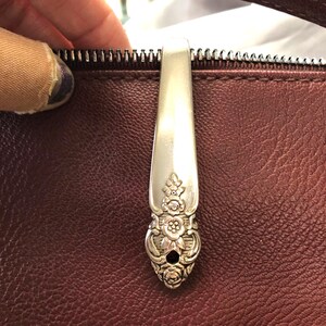 Wiederverwendet Silberbesteck Taschenhaken Schlüsselanhänger: Vintage Löffel Griff Schlüsselanhänger