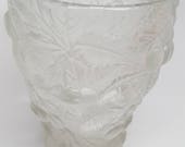 Czech Republic Barolac vase by Joseph Inwald frosted Cherry designBlack Friday Sale