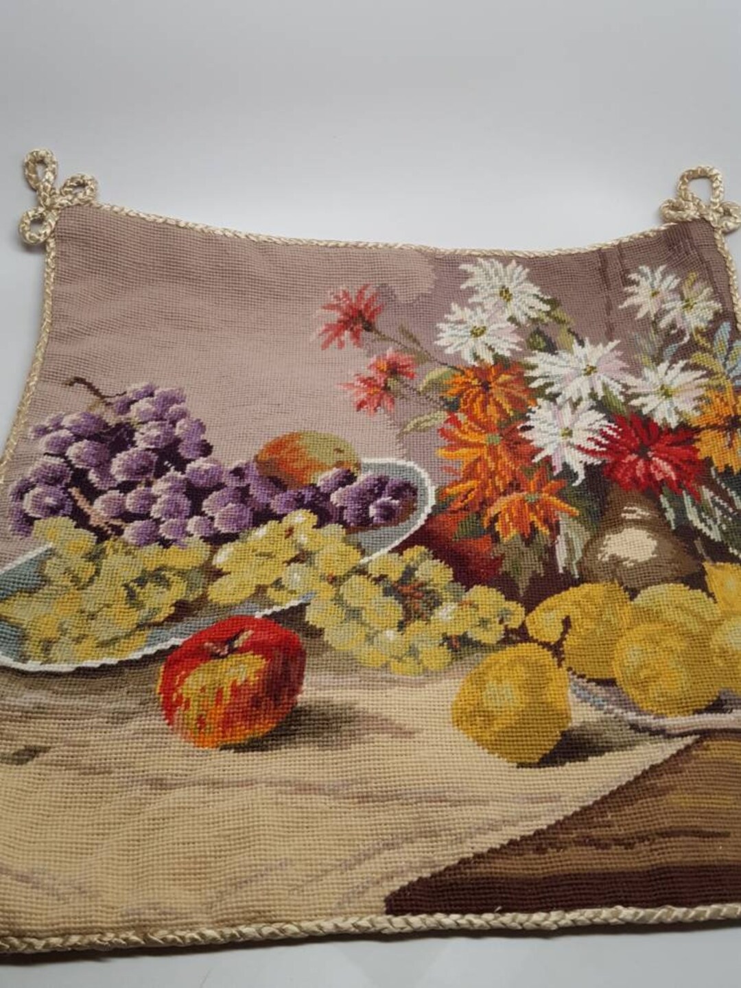 Needlepoint Pillow Coverscase Etsy