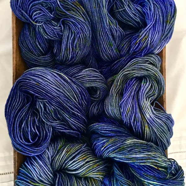 Panic Sweater. Merino DK. 231 yds. Gigi Bonin.Oceanic