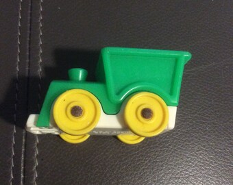 Vintage Green Train fisher price little people