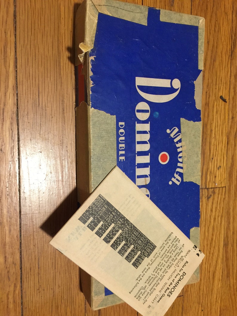Dominoes Double Nine Vintage Magna Made In The USA.