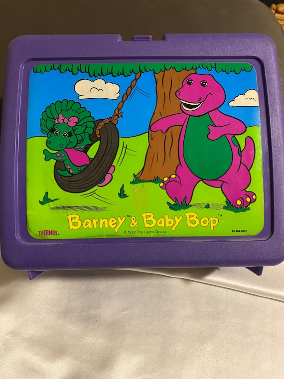 Vintage Barney and Baby Bop Purple School Lunchbox