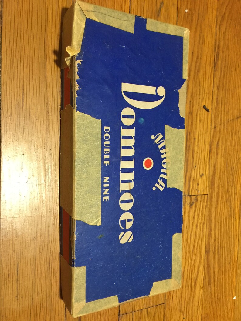 Dominoes Double Nine Vintage Magna Made In The USA.