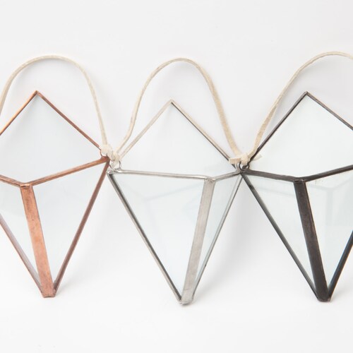 Mini Diamond Hanging Glass Terrarium