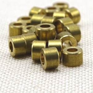 6mm Antique Brass Bronze Compression Rivets - Tube Diameter 3.2mm -  TierraCast Leather Findings Collection (PE5)