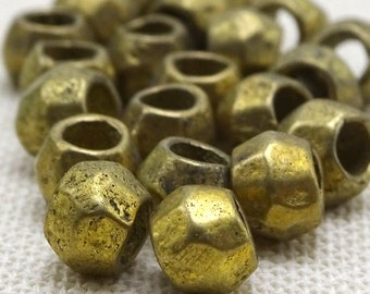 Brass Beads-11mm Flat Round Bead-Bronze-Quantity 2 Beads