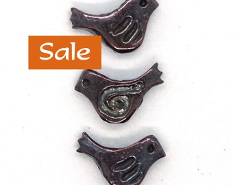 Bronze Tone Little Bird Beads--13mm x 9mm--5 Pcs. SALE | 38-BZ298