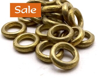 Simple Boho Solid Brass Spacer Beads--12mm--20 Pcs SALE | 20-BR5112