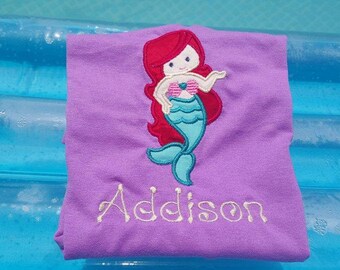 Monogrammed Mermaid Shirt