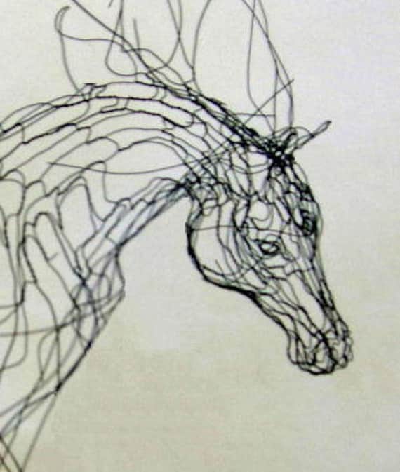 Horse Head 30 Wire Wall Art By Elizabeth Berrien Internationally Acclaimed Sculptor