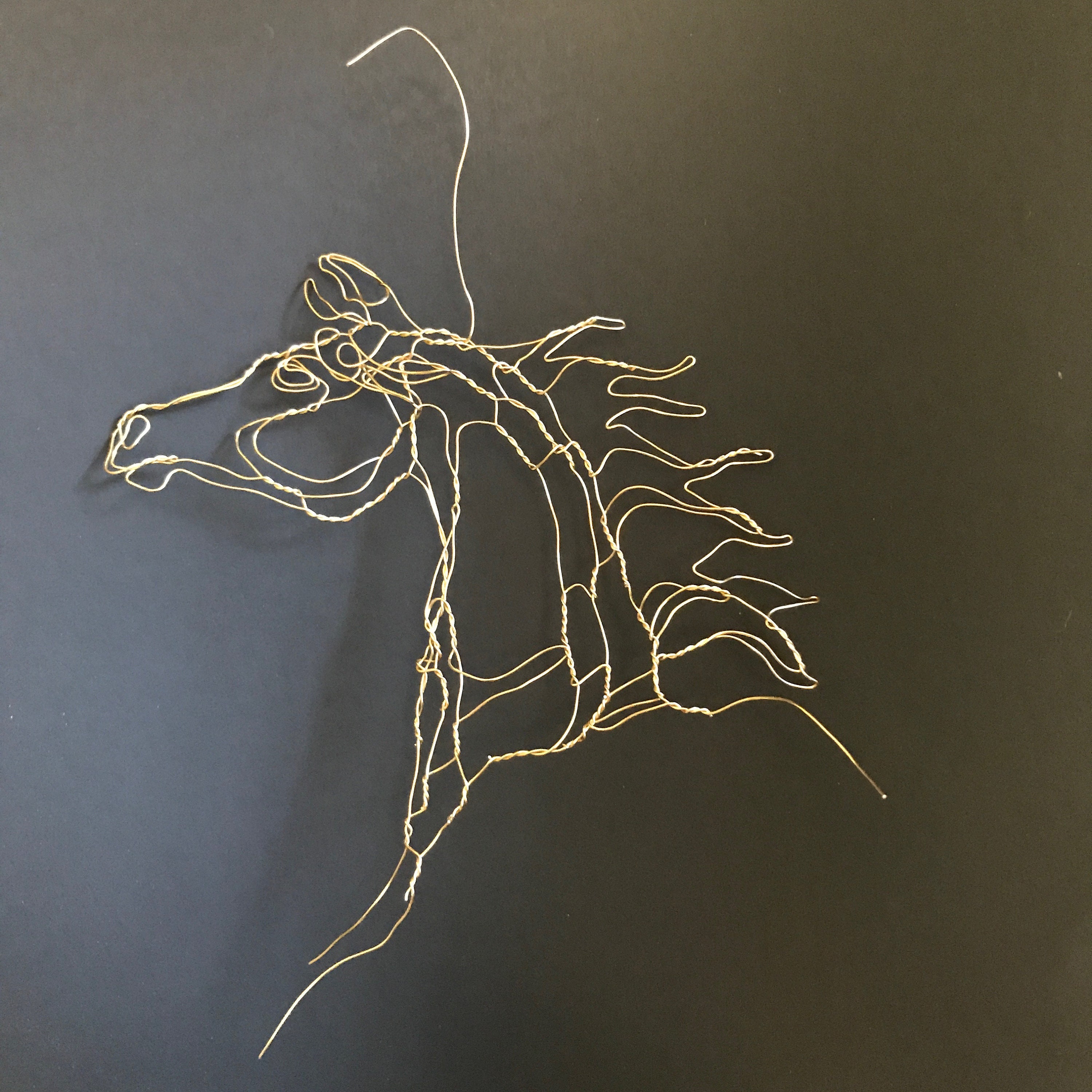 Urns & Memorials Pet Supplies Wire Horse head